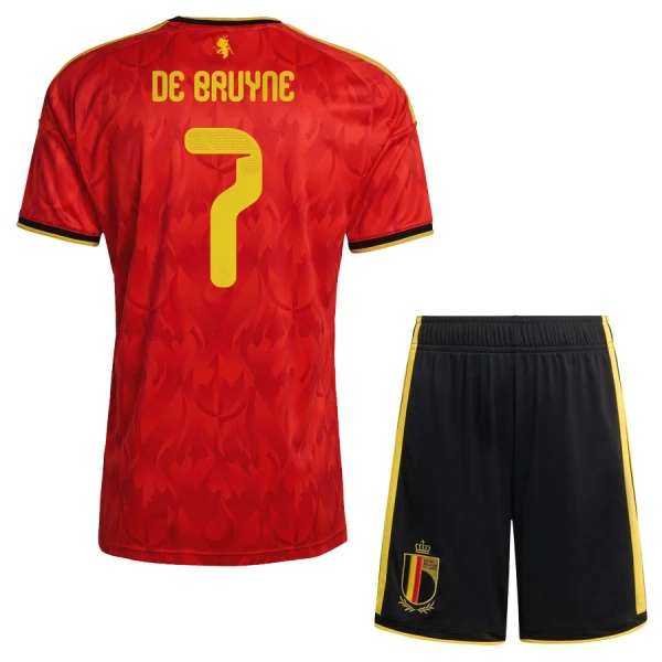 Camisola Bélgica De Bruyne 7 Criança Equipamento 1ª Mundial 2026 Camisola Bélgica De Bruyne 7 Criança Equipamento 1ª Mundial 2026