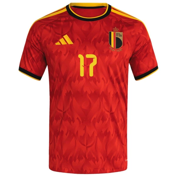 Camisola Bélgica De Ketelaere 17 Homem Equipamento 1ª Mundial 2026