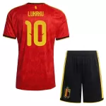 Camisola Bélgica Lukaku 10 Criança Equipamento 1ª Mundial 2026
