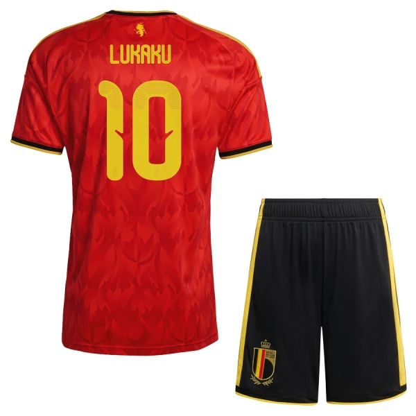 Camisola Bélgica Lukaku 10 Criança Equipamento 1ª Mundial 2026 Camisola Bélgica Lukaku 10 Criança Equipamento 1ª Mundial 2026