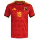 Camisola Bélgica Openda 19 Homem Equipamento 1ª Mundial 2026
