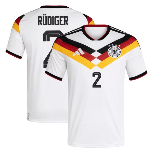 Camisola Alemanha Rudiger 2 Homem Equipamento 1ª Mundial 2026 Camisola Alemanha Rudiger 2 Homem Equipamento 1ª Mundial 2026