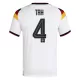 Camisola Alemanha Tah 4 Homem Equipamento 1ª Mundial 2026