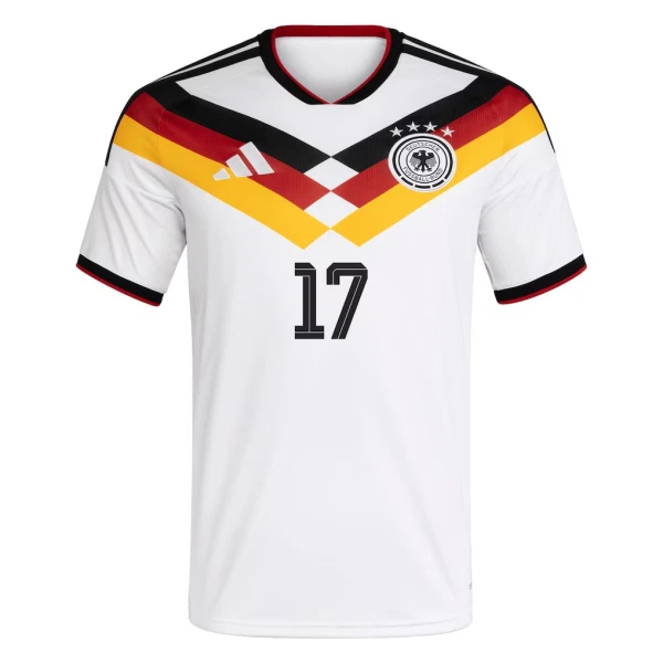 Camisola Alemanha Wirtz 17 Criança Equipamento 1ª Mundial 2026