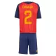 Camisola Espanha Carvajal 2 Criança Equipamento 1ª Mundial 2026