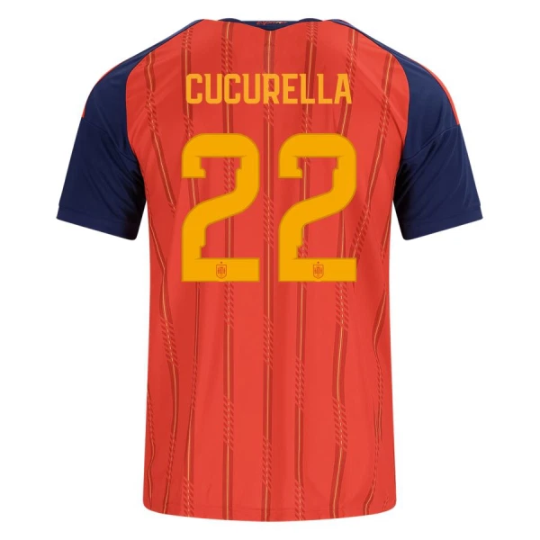 Camisola Espanha Cucurella 22 Homem Equipamento 1ª Mundial 2026