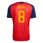 Camisola Espanha Fabian 8 Homem Equipamento 1ª Mundial 2026