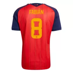 Camisola Espanha Fabian 8 Homem Equipamento 1ª Mundial 2026
