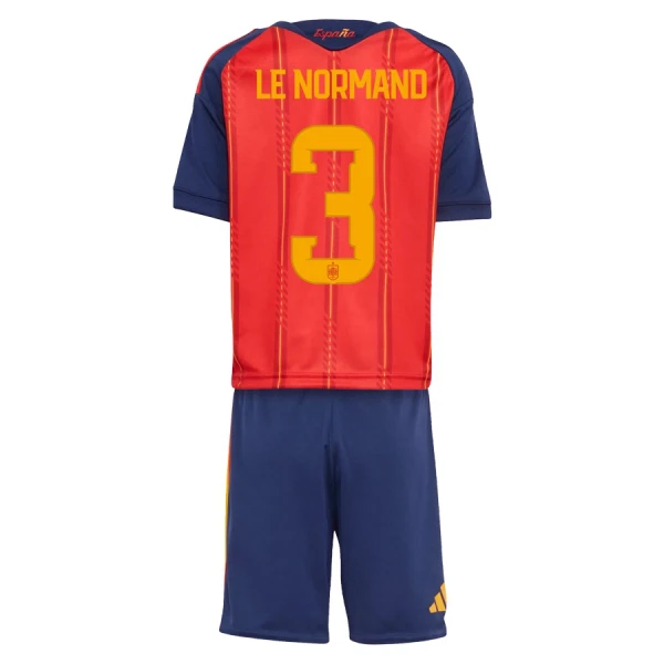 Camisola Espanha Le Normand 3 Criança Equipamento 1ª Mundial 2026 Camisola Espanha Le Normand 3 Criança Equipamento 1ª Mundial 2026