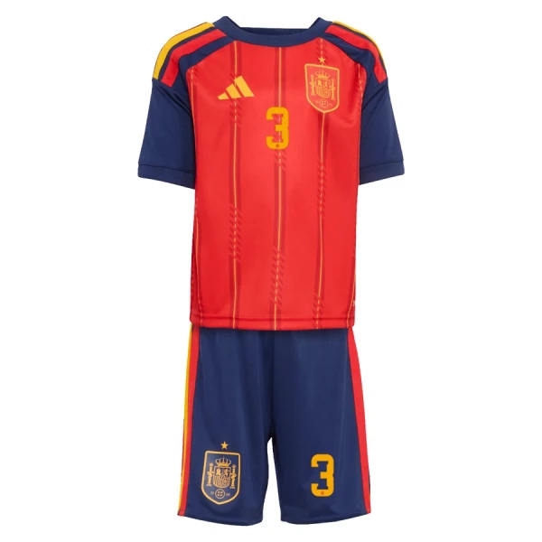 Camisola Espanha Le Normand 3 Criança Equipamento 1ª Mundial 2026