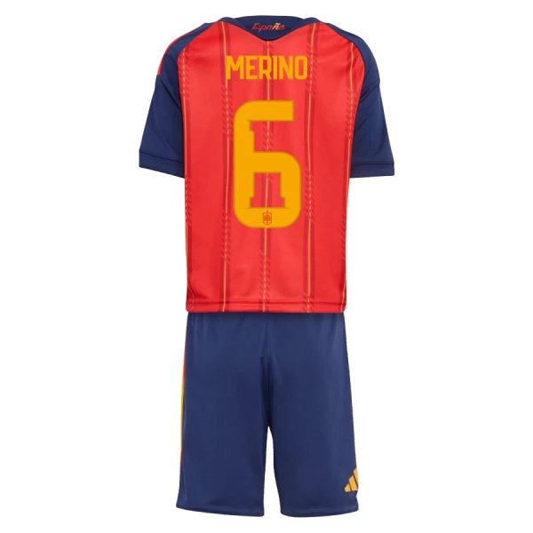 Camisola Espanha Merino 6 Criança Equipamento 1ª Mundial 2026 Camisola Espanha Merino 6 Criança Equipamento 1ª Mundial 2026