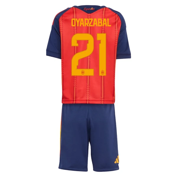 Camisola Espanha OYARZABAL 21 Criança Equipamento 1ª Mundial 2026 Camisola Espanha OYARZABAL 21 Criança Equipamento 1ª Mundial 2026