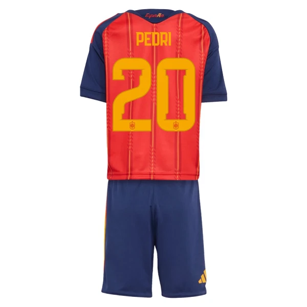 Camisola Espanha Pedri 20 Criança Equipamento 1ª Mundial 2026 Camisola Espanha Pedri 20 Criança Equipamento 1ª Mundial 2026