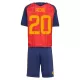 Camisola Espanha Pedri 20 Criança Equipamento 1ª Mundial 2026 Camisola Espanha Pedri 20 Criança Equipamento 1ª Mundial 2026