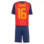 Camisola Espanha Rodrigo 16 Criança Equipamento 1ª Mundial 2026