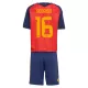 Camisola Espanha Rodrigo 16 Criança Equipamento 1ª Mundial 2026 Camisola Espanha Rodrigo 16 Criança Equipamento 1ª Mundial 2026