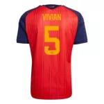 Camisola Espanha Vivian 5 Homem Equipamento 1ª Mundial 2026