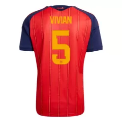Camisola Espanha Vivian 5 Homem Equipamento 1ª Mundial 2026