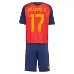Camisola Espanha Williams JR 17 Criança Equipamento 1ª Mundial 2026