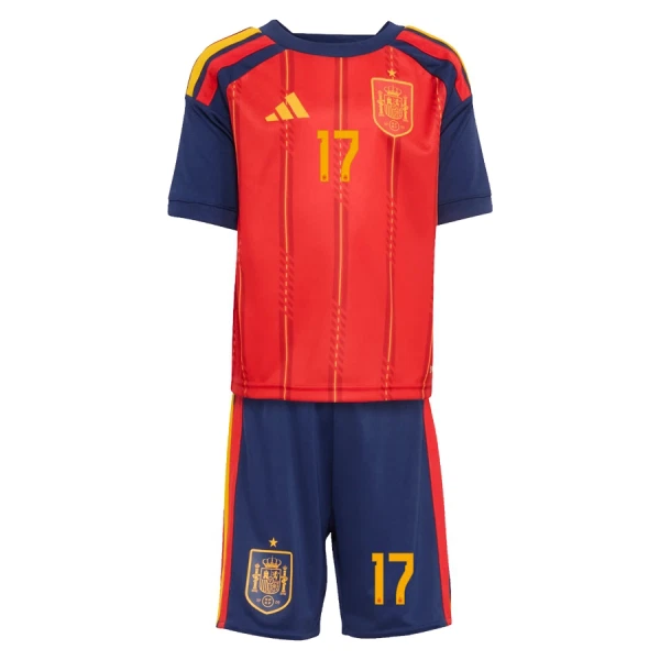 Camisola Espanha Williams JR 17 Criança Equipamento 1ª Mundial 2026