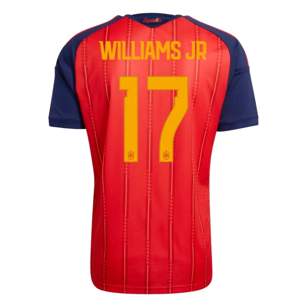 Camisola Espanha Williams JR 17 Homem Equipamento 1ª Mundial 2026 Camisola Espanha Williams JR 17 Homem Equipamento 1ª Mundial 2026