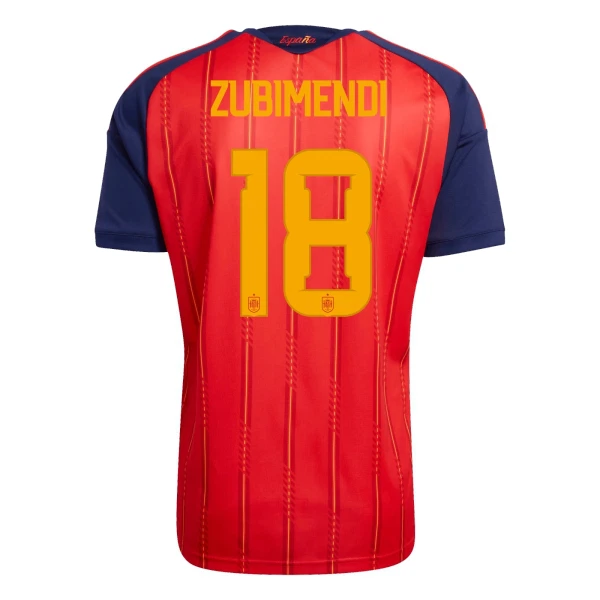 Camisola Espanha ZUBIMENDI 18 Homem Equipamento 1ª Mundial 2026