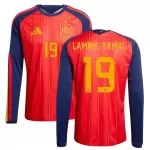 Camisola Manga Comprida Espanha Lamine Yamal 19 Homem Equipamento 1ª Mundial 2026
