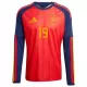 Camisola Manga Comprida Espanha Lamine Yamal 19 Homem Equipamento 1ª Mundial 2026