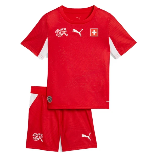 Camisola Suíça Criança Equipamento 1ª Mundial 2026 Camisola Suíça Criança Equipamento 1ª Mundial 2026