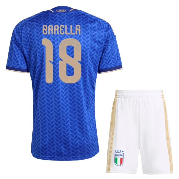 Camisola Itália Barella 18 Criança Equipamento 1ª Mundial 2026