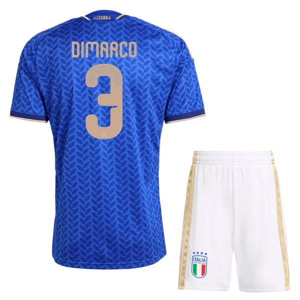 Camisola Itália Dimarco 3 Criança Equipamento 1ª Mundial 2026 Camisola Itália Dimarco 3 Criança Equipamento 1ª Mundial 2026