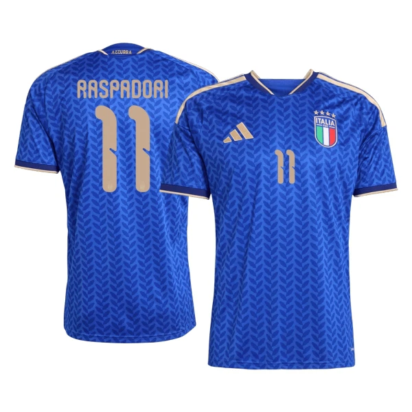 Camisola Itália Raspadori 11 Homem Equipamento 1ª Mundial 2026 Camisola Itália Raspadori 11 Homem Equipamento 1ª Mundial 2026