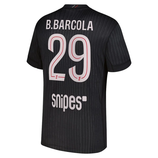 Camisola Paris Saint-Germain B. Barcola 29 Jordan Homem Equipamento 4ª 2025-26