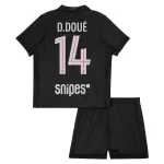 Camisola Paris Saint-Germain D. Doue 14 Jordan Criança Equipamento 4ª 2025-26
