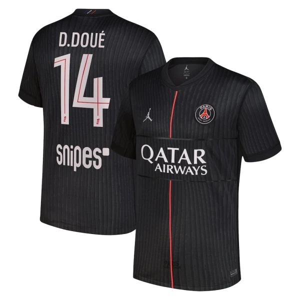 Camisola Paris Saint-Germain D. Doue 14 Jordan Homem Equipamento 4ª 2025-26 Camisola Paris Saint-Germain D. Doue 14 Jordan Homem Equipamento 4ª 2025-26