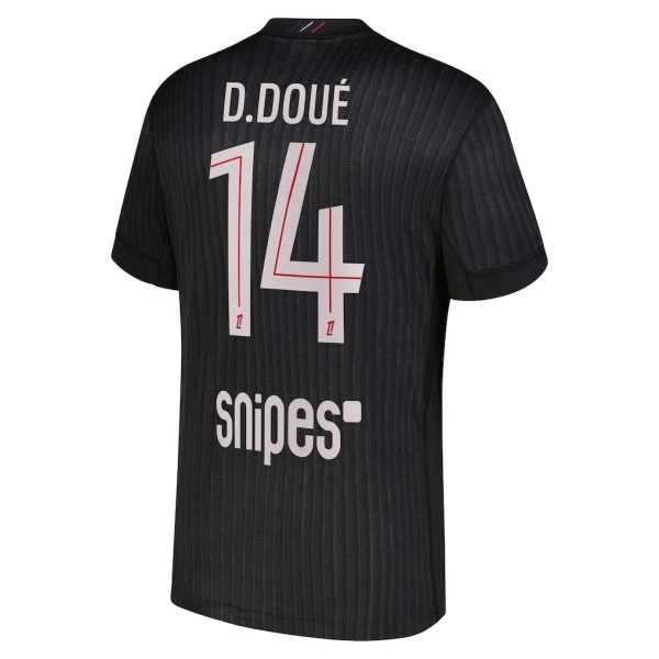 Camisola Paris Saint-Germain D. Doue 14 Jordan Homem Equipamento 4ª 2025-26
