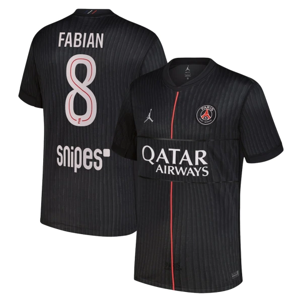 Camisola Paris Saint-Germain Fabian 8 Jordan Homem Equipamento 4ª 2025-26