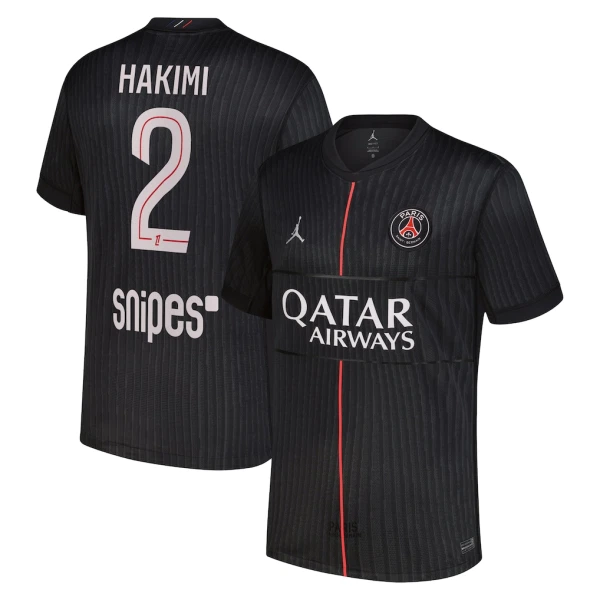Camisola Paris Saint-Germain Hakimi 2 Jordan Homem Equipamento 4ª 2025-26