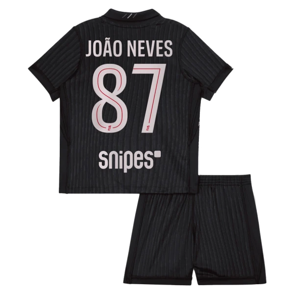 Camisola Paris Saint-Germain Joao Neves 87 Jordan Criança Equipamento 4ª 2025-26 Camisola Paris Saint-Germain Joao Neves 87 Jordan Criança Equipamento 4ª 2025-26