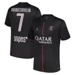 Camisola Paris Saint-Germain Kvaratskhelia 7 Jordan Homem Equipamento 4ª 2025-26