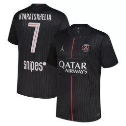 Camisola Paris Saint-Germain Kvaratskhelia 7 Jordan Homem Equipamento 4ª 2025-26