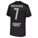 Camisola Paris Saint-Germain Kvaratskhelia 7 Jordan Homem Equipamento 4ª 2025-26