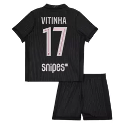 Camisola Paris Saint-Germain Vitinha 17 Jordan Criança Equipamento 4ª 2025-26