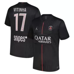 Camisola Paris Saint-Germain Vitinha 17 Jordan Homem Equipamento 4ª 2025-26