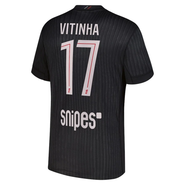 Camisola Paris Saint-Germain Vitinha 17 Jordan Homem Equipamento 4ª 2025-26