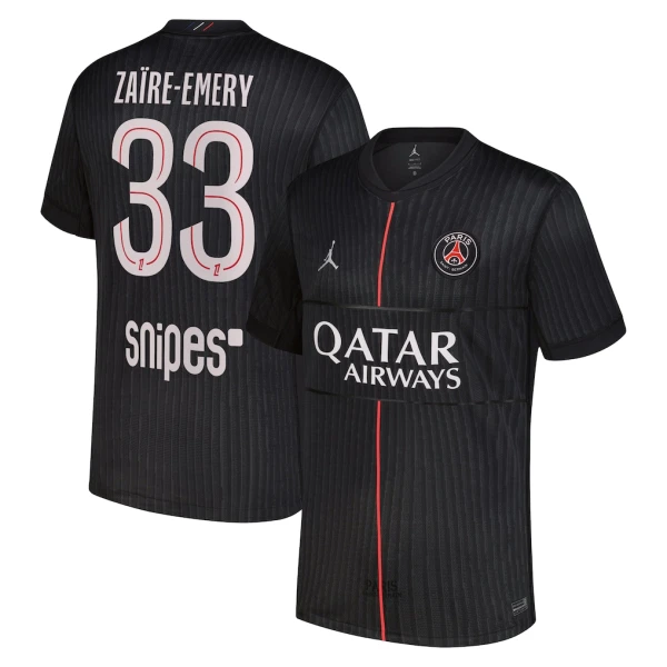 Camisola Paris Saint-Germain Zaire-Emery 33 Jordan Homem Equipamento 4ª 2025-26 Camisola Paris Saint-Germain Zaire-Emery 33 Jordan Homem Equipamento 4ª 2025-26