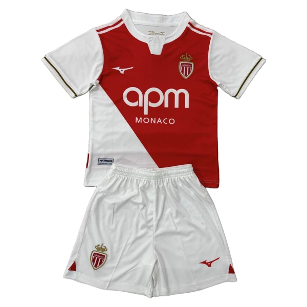 Camisola AS Monaco Criança Equipamento 1ª 2025-26