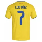 Camisola Colômbia Luis Díaz 7 Homem Equipamento 1ª Mundial 2026