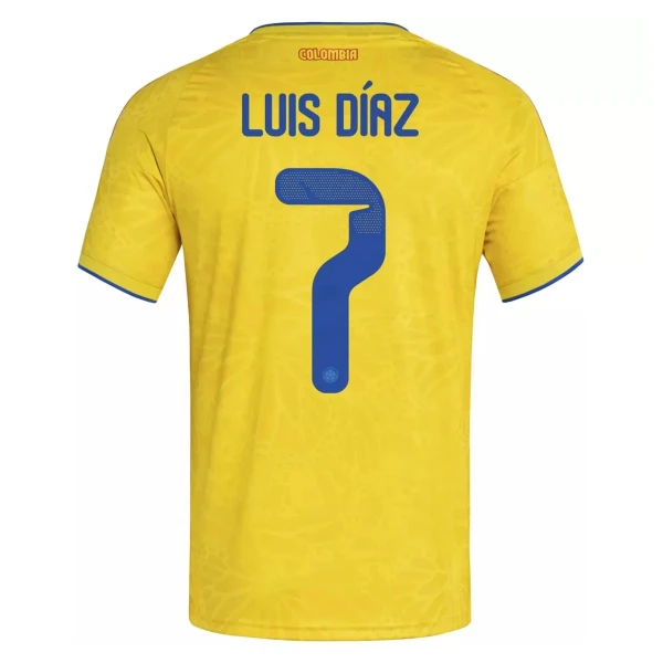 Camisola Colômbia Luis Díaz 7 Homem Equipamento 1ª Mundial 2026