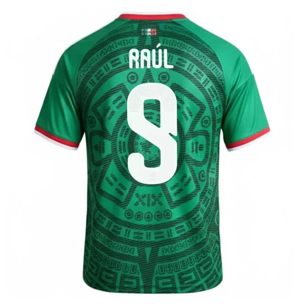 Camisola México Raul 9 Homem Equipamento 1ª Mundial 2026 Camisola México Raul 9 Homem Equipamento 1ª Mundial 2026